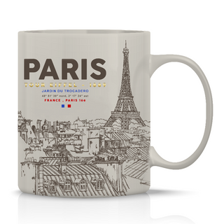 MUG120 - MUG STANDARD PARIS TE ECRU #9870