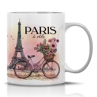 MUG117 - MUG STANDARD PARIS TE VELO FLEURS #9832