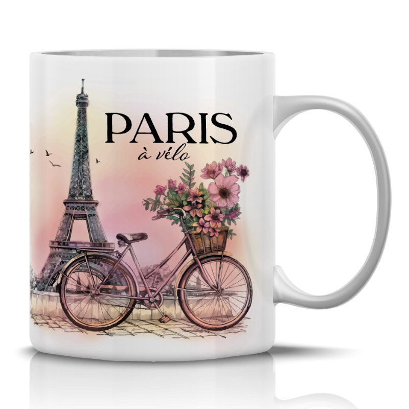 MUG117 - MUG STANDARD PARIS TE VELO FLEURS #9832