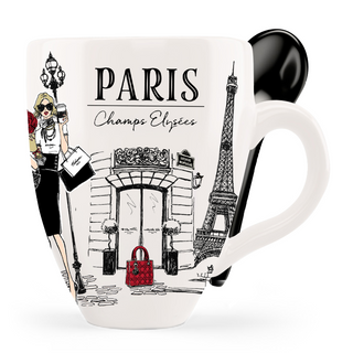 MUG083 - MUG SPOON PARIS FASHION C  #7487