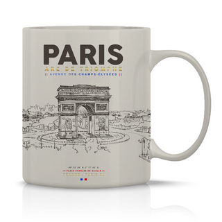 MUG125 - MUG STANDARD PARIS ARC ECRU #9955