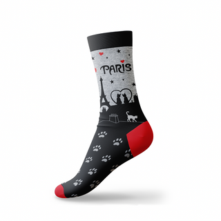 CHAUSS049 - CHAUSSETTES CHAT PARIS #8002 