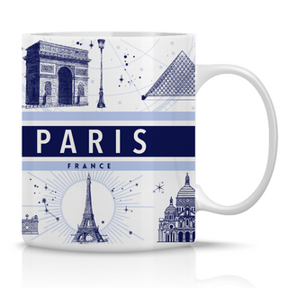 MUG119 - MUG STANDARD PARIS ASTRO BLEU #9856