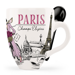 MUG081 - MUG SPOON PARIS FASHION A  #7463