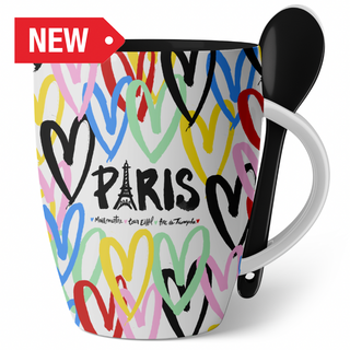 MUG089 - MUG SPOON PARIS COEURS #8828