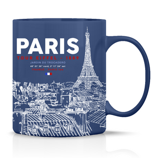 MUG127 - MUG STANDARD PARIS TE BLEU #0029