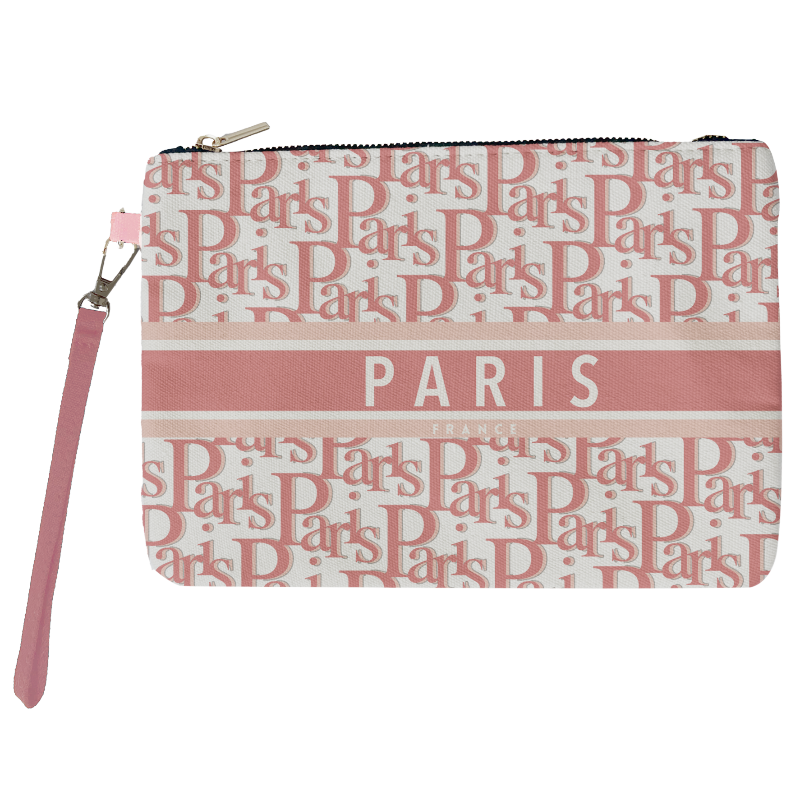 POCH010 - POCHETTE PARIS TYPO ROSE #0326