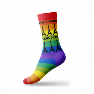 CHAUSS071 - CHAUSSETTES LOVE RAINBOW PARIS #8477