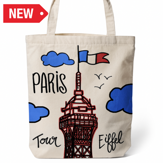 TOT025 - PARIS TOTE BAG BIG TOUR VSN #8927