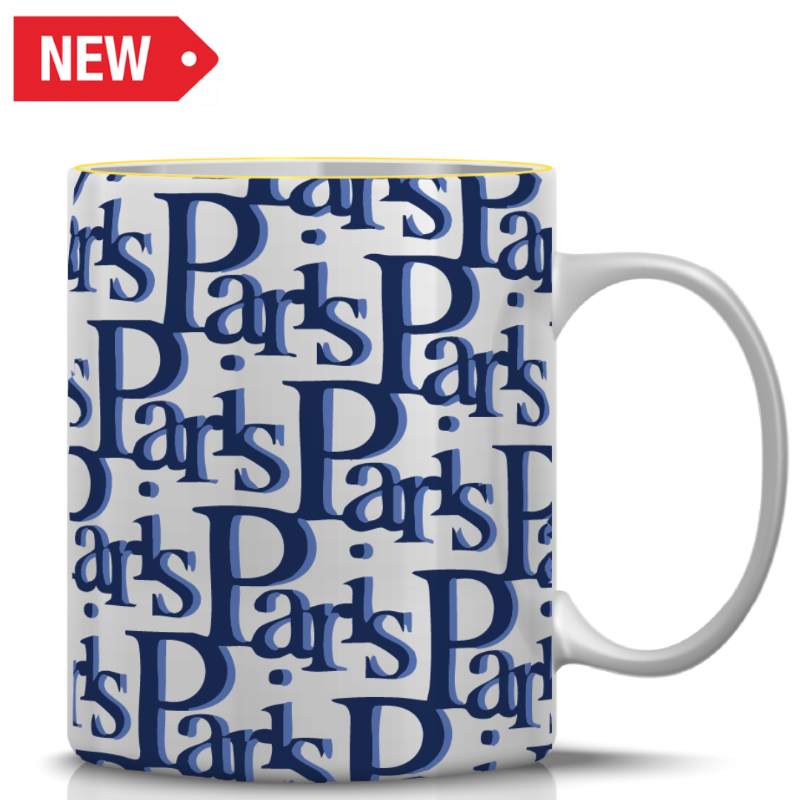 MUG110 - MUG STANDARD PARIS TYPO BLEU #9207