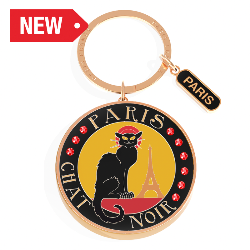 PCC128 - PORTECLE CHAT NOIR BLACK #8507