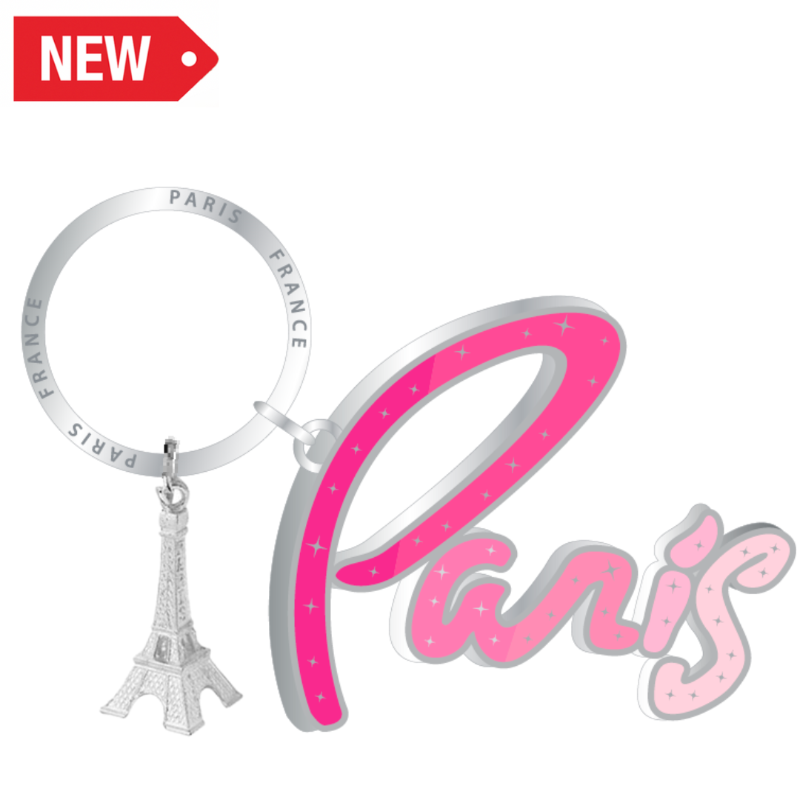 PCC154 - PORTECLE PARIS SIGNATURE MULTI PINK #9436