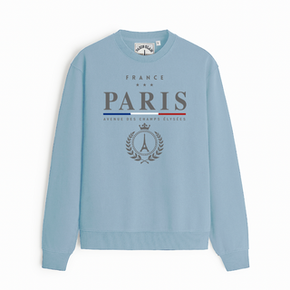 SWT035 - SWEAT RAS DU COU CROWN BLUE #7456