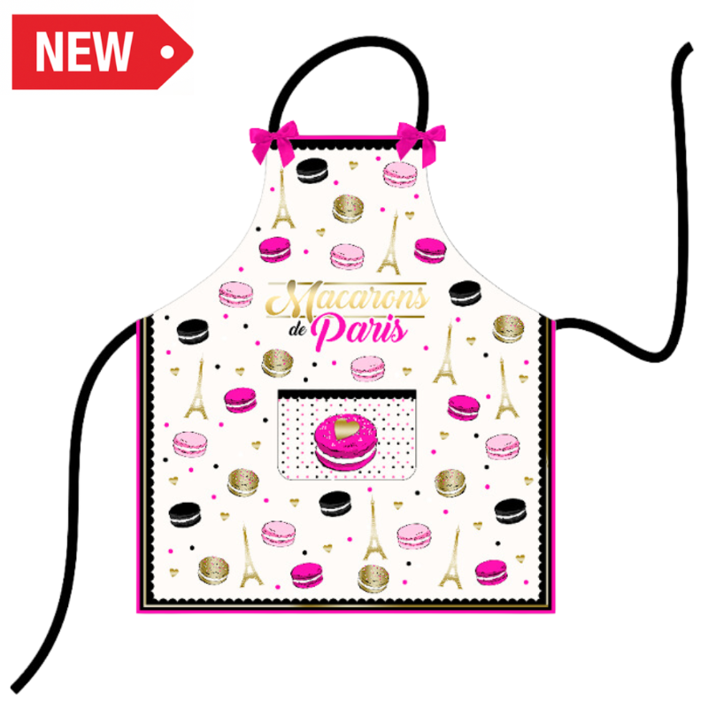 TAB027 - TABLIER MACARONS GOLD #9092