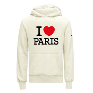 SWT069 - SWEAT I LOVE PARIS ECRU