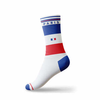 CHAUSS017 - CHAUSSETTES DRAPEAU FRANCE PARIS #7685 