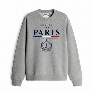 SWT033 - SWEAT RAS DU COU CROWN GREY #7456