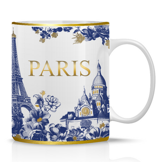 MUG123 - MUG STANDARD PARIS FLEURS CHIC #9924