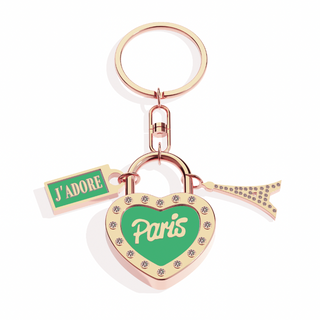 PCC072 - PORTECLE PARIS COEUR FRANCE VERT #7418