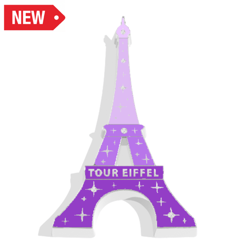 MAG049 - MAGNET TOUR EIFFEL MULTI PURPLE #9115