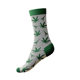 CHAUSS069 - CHAUSSETTES WEED GRIS PARIS #8453