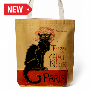 TOT020 - PARIS TOTE BAG CHAT NOIR VSN #8354