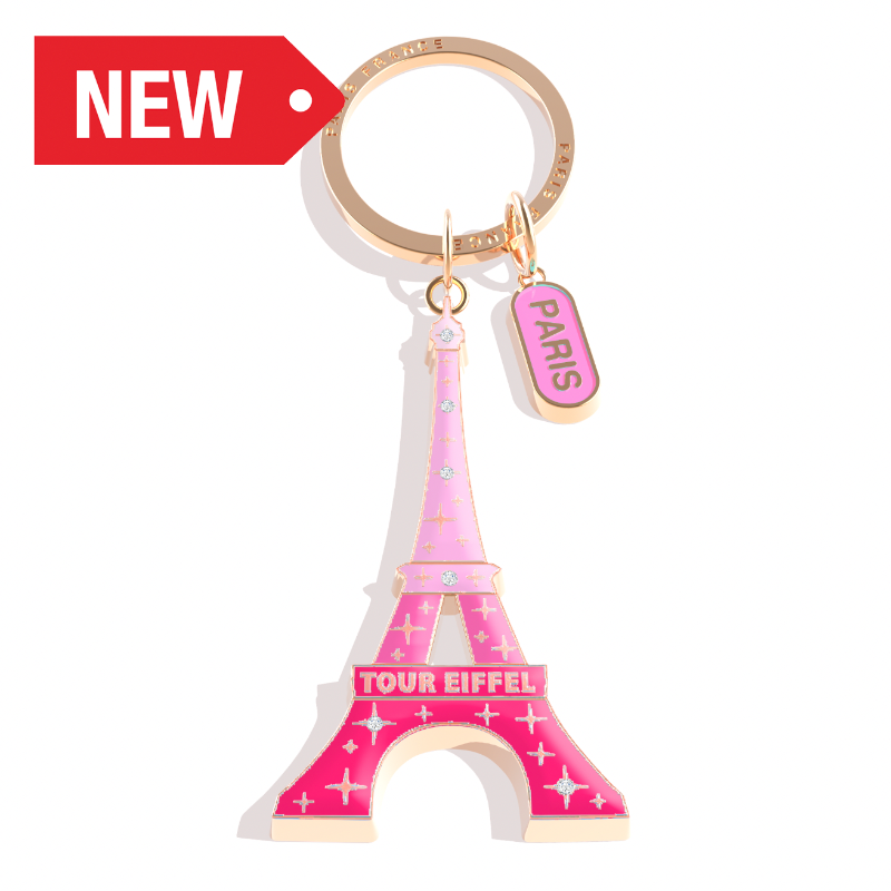 PCC084 - PORTECLE TOUR EIFFEL MULTI  PINK #8095