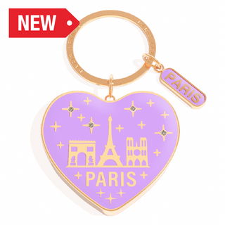 PCC112 - PORTECLE PARIS IN LOVE PURPLE #8576