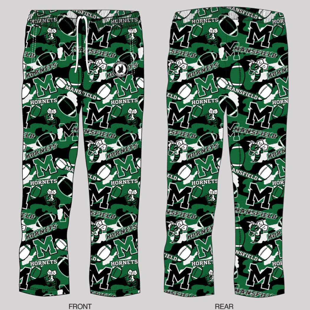 Youth & Adult Lounge Pants-MANSFIELD FOOTBALL DESIGN Main Image