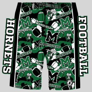 Boys & Mens Shorts-MANSFIELD FOOTBALL DESIGN