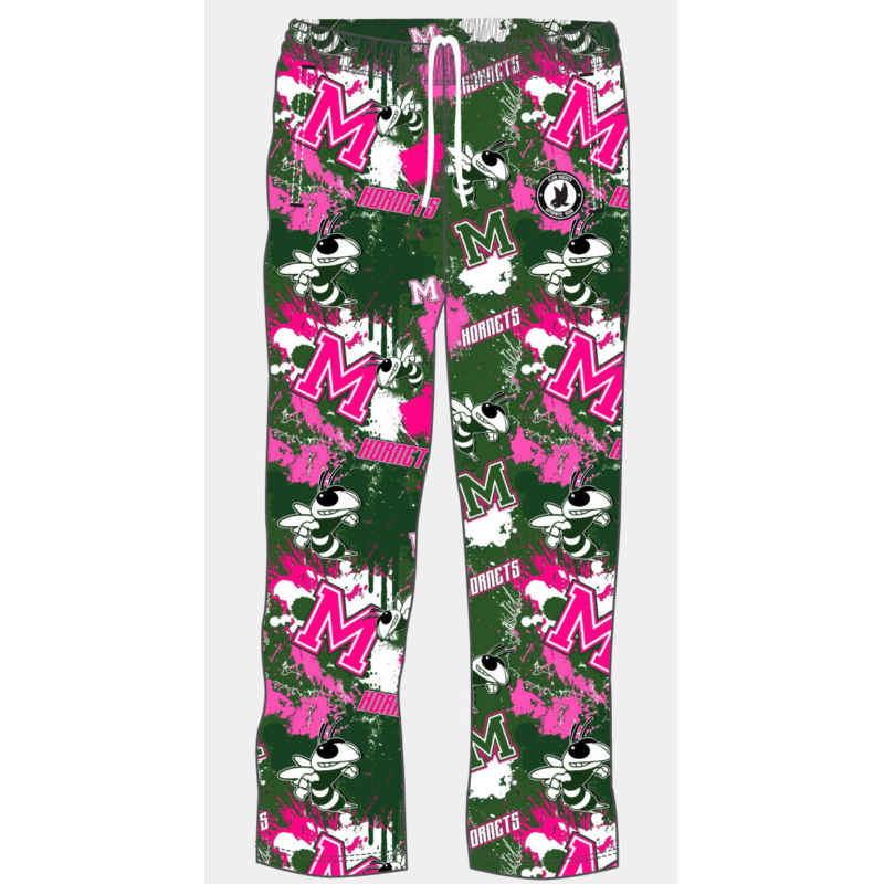 Youth & Adult Pink Lounge Pants-GENERAL MANSFIELD DESIGN Main Image