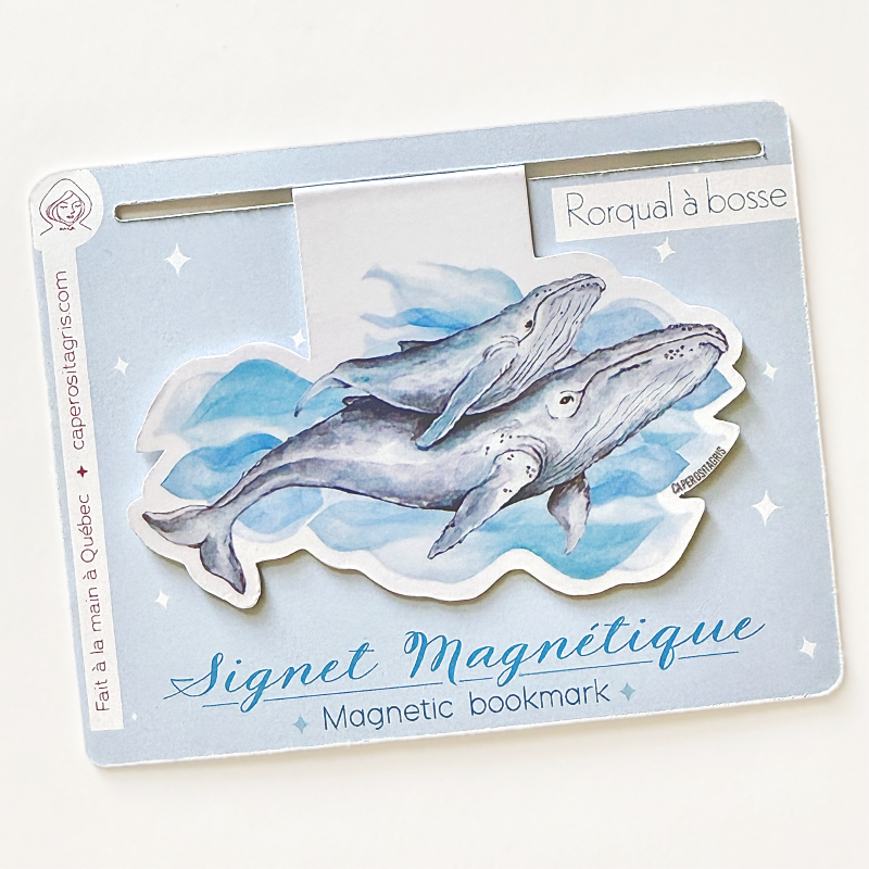 Signet magnétique Baleine et son petit