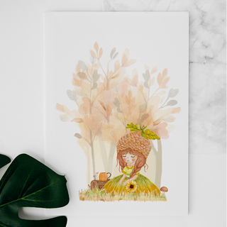 Carte Fée de l'automne