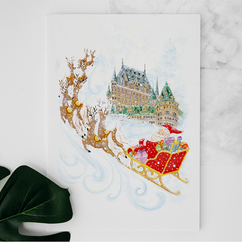 Carte Le Père Noël à Québec