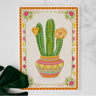 Carte Cactus fleuri