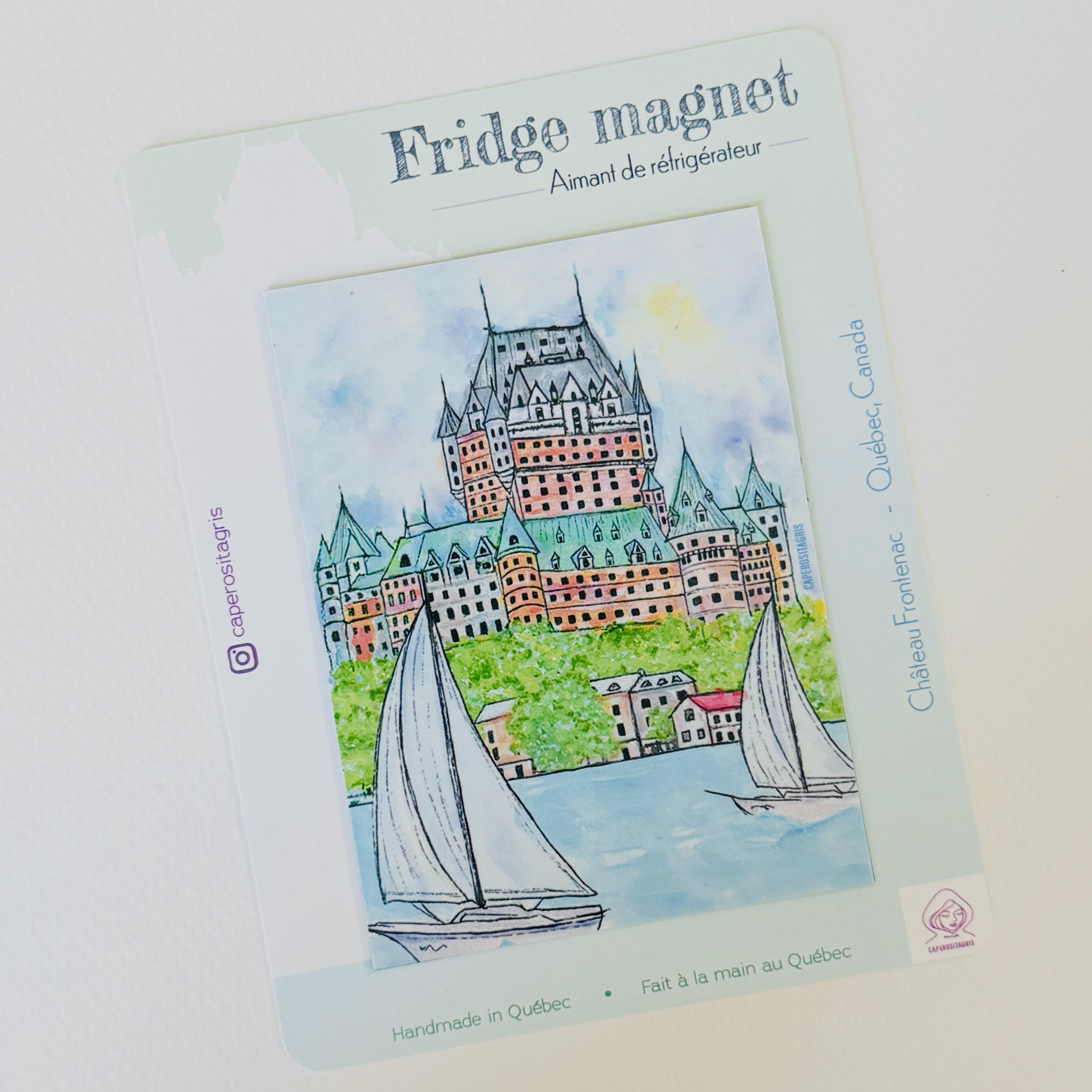 Aimant de Frigo Château vu du Saint-Laurent