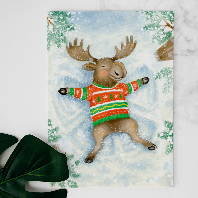 Carte L'ange de neige