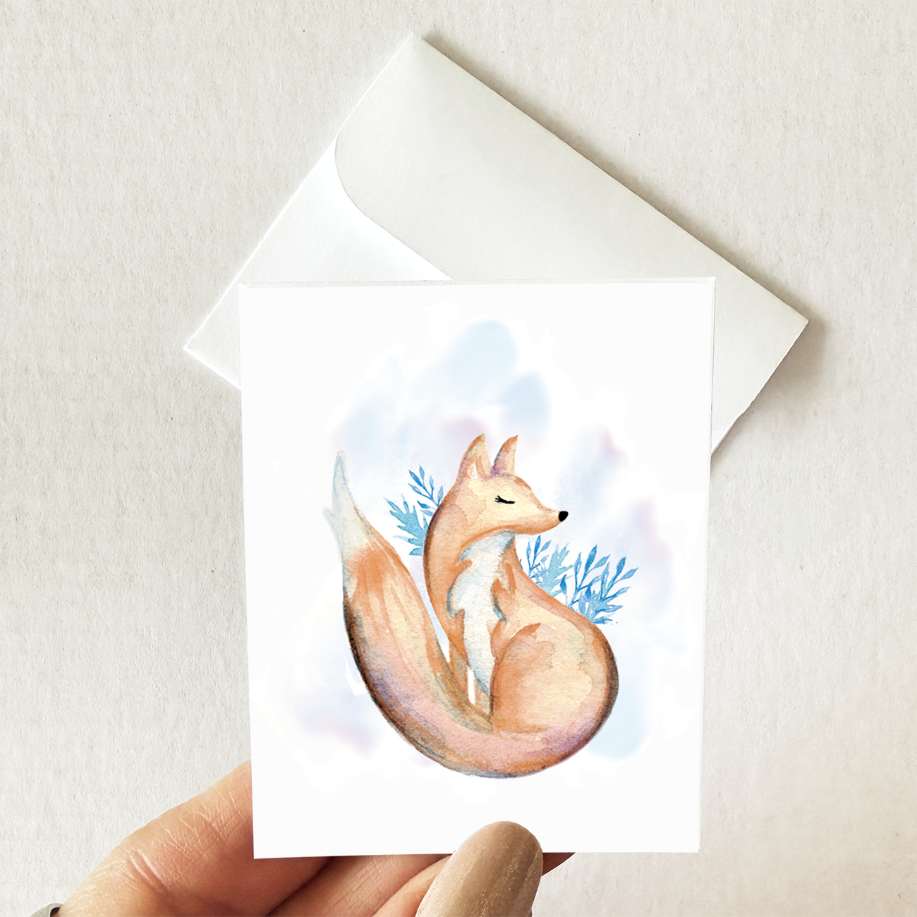 Carte mini petit renard