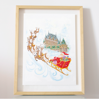 Affichette Le Père Noël à Québec