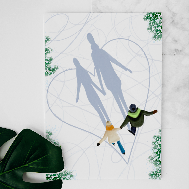 Carte Ombres de patineurs