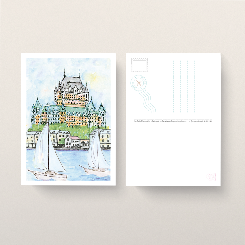 Carte Postale Château vu du Saint-Laurent