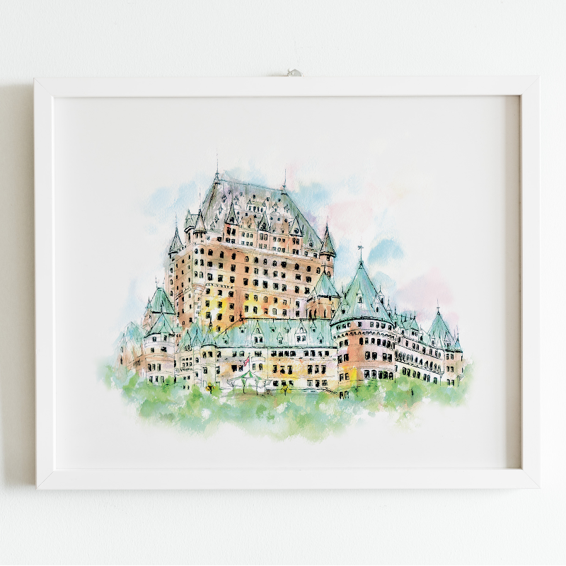  Affichette Château Frontenac