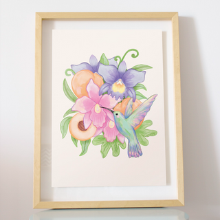  Affichette Colibri