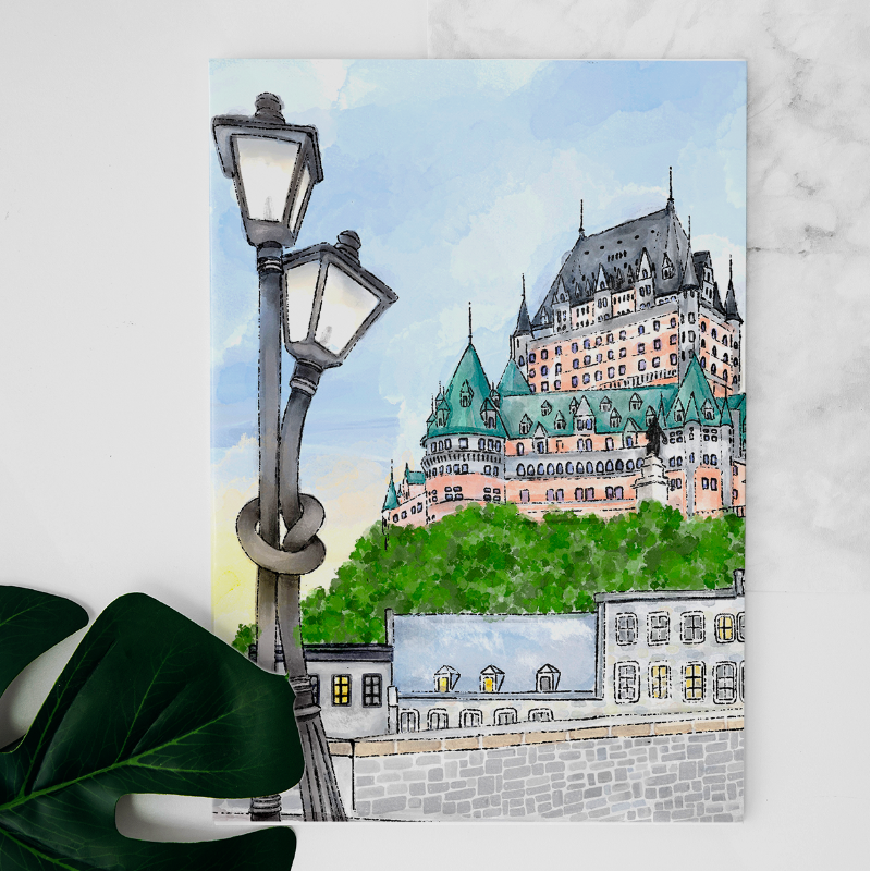 Carte Le Château depuis le Parc Montmorrency