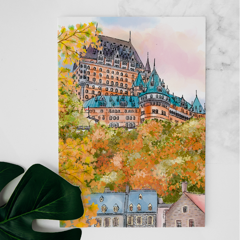 Carte Le Château depuis le Parc Montmorrency