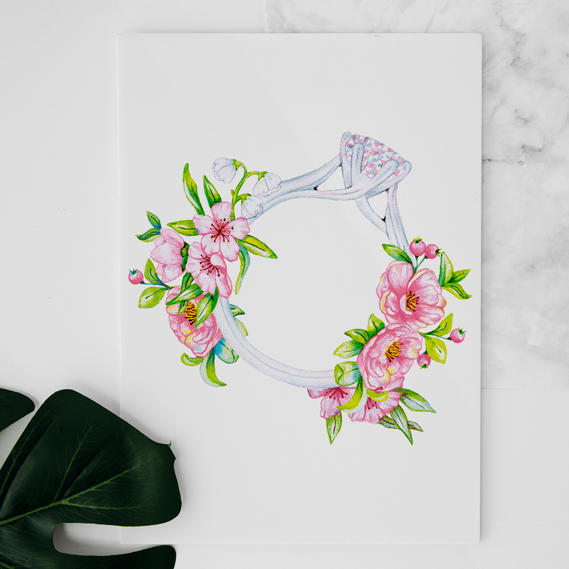 Carte Bague de fiançailles