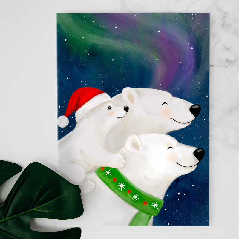 Carte Famille d'ours