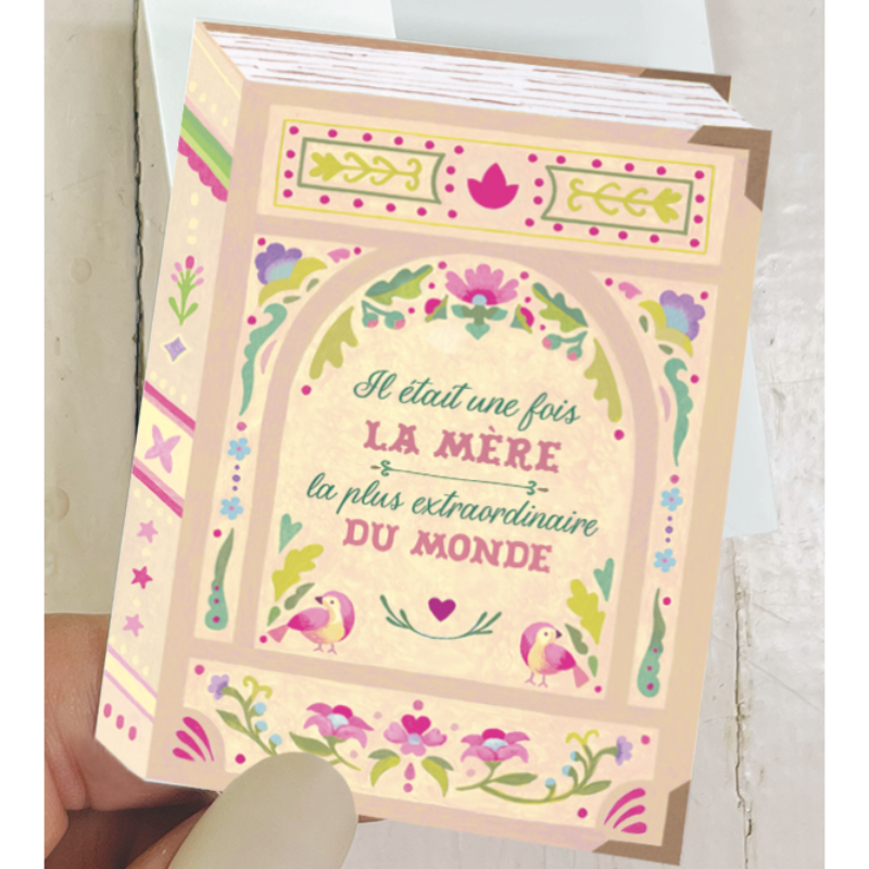 Carte mini livre mère