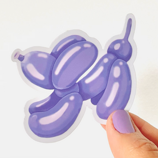 Sticker Chien violet