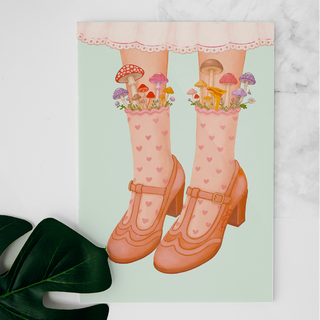 Carte Les chaussures rouges